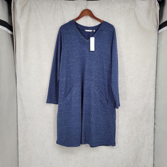 Soft Surroundings Blue Long Sleeve Dress - Picture 2 of 11